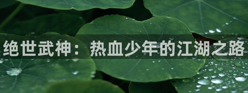 汗汗漫画首页登录免费入口：绝世武神：热血少年的江湖之路
